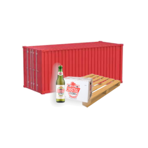 Contenedor Pallets Cerveza Cristal Extra Botella