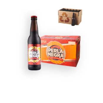 Caja Malta Perla Negra, 24 botellas 350ml Con Retorno de Vacio - Recogida en Sucursales
