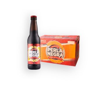 Malta Perla Negra, 24 botellas 350 ml, 0 alc