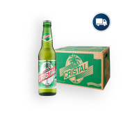 Caja Cerveza Cristal, 24 botellas de 350ml, ALC 4.9% VOL - Recogida Sucursal Holguin